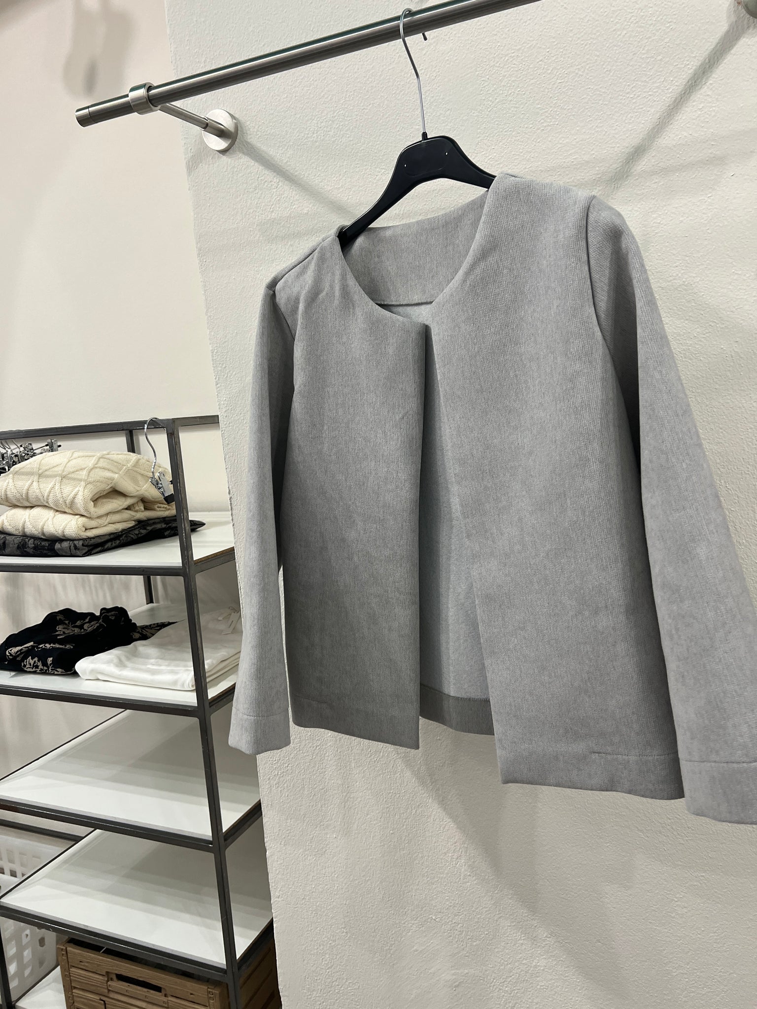 Giacca corta in velluto